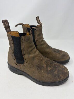 Blundstone chelsea boots 5.5 US 8.5 women's leather worn brown